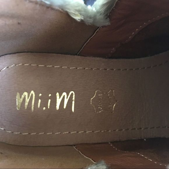 MiiM Blue Suede Booties with Embroidery Size 7.5 - Picture 7 of 8